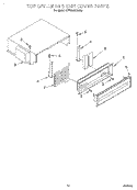 TOP GRILLE AND UNIT COVER Diagram and Parts List for KSSS42MDX05  KitchenAid Refrigerator