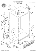 CABINET, LITERATURE Diagram and Parts List for 3XART720F02  Whirlpool Refrigerator
