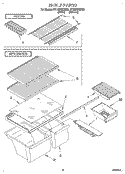 SHELF Diagram and Parts List for RT18DKXEN05  Roper Refrigerator
