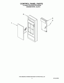 CONTROL PANEL PARTS Diagram and Parts List for MT4078SPB4  Whirlpool Microwave