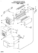 ICEMAKER Diagram and Parts List for ET22PMXBW00  Whirlpool Refrigerator