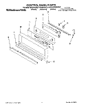 CONTROL PANEL, LIT/OPTIONAL Diagram and Parts List for KEBS278BBL0  KitchenAid Wall Oven