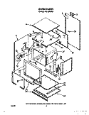 OVEN Diagram and Parts List for RB160PXXW1  Whirlpool Range