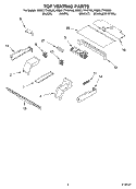 TOP VENTING PARTS, OPTIONAL PARTS Diagram and Parts List for KEBC177KSS03  KitchenAid Wall Oven