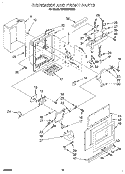 DISPENSER AND FRONT Diagram and Parts List for KSSS36DBX00  KitchenAid Refrigerator