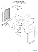 AIR FLOW PARTS, OPTIONAL PARTS (NOT INCLUDED) Diagram and Parts List for 7GS2SHEXPL03  Whirlpool Refrigerator