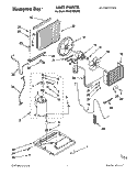 UNIT, LITERATURE Diagram and Parts List for BHAC1000XS3  Whirlpool Air Conditioner