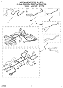 WIRING HARNESS Diagram and Parts List for KEBS277YBL3  KitchenAid Wall Oven