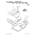 SECTION Diagram and Parts List for KECC507GAL2  KitchenAid Cooktop