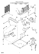 UNIT Diagram and Parts List for ET21CKXHW01  Whirlpool Refrigerator