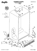 CABINET PARTS Diagram and Parts List for IMQ225300  Inglis Refrigerator