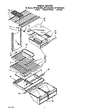 SHELF Diagram and Parts List for 8ET18ZKXXG00  Whirlpool Refrigerator