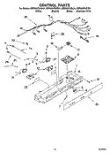 CONTROL PARTS Diagram and Parts List for KSRX25FNBL01  KitchenAid Refrigerator