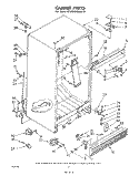 CABINET Diagram and Parts List for ET20HKXMWR0  Whirlpool Refrigerator