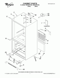 CABINET PARTS Diagram and Parts List for GB2SHDXTQ03  Whirlpool Refrigerator