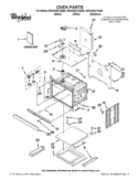 OVEN PARTS Diagram and Parts List for WOC54EC7AB00  Whirlpool Microwave Oven Combo