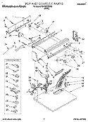TOP AND CONSOLE, LIT/OPTIONAL Diagram and Parts List for KGYE677BWH2  KitchenAid Dryer