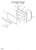 FREEZER DOOR, LIT/OPTIONAL Diagram and Parts List for 3VET23DKFW01  Whirlpool Refrigerator