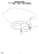 HEATER PARTS Diagram and Parts List for KUDP01ILBS3  KitchenAid Dishwasher