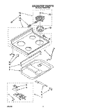COOKTOP Diagram and Parts List for FES310YL0  Whirlpool Range