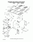INTERIOR AND VENTILATION PARTS Diagram and Parts List for KHMS1850SSS1  KitchenAid Microwave