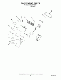 TOP VENTING PARTS Diagram and Parts List for KDRU767VSS00  KitchenAid Range
