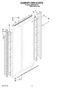 CABINET TRIM PARTS Diagram and Parts List for KSSS48FTX00  KitchenAid Refrigerator