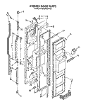 Part Location Diagram of 1126043 Whirlpool Freezer, Door Panel (Also Order Item 11) (White)