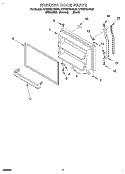 FREEZER DOOR, LIT/OPTIONAL Diagram and Parts List for KTRS21KDAL01  KitchenAid Refrigerator
