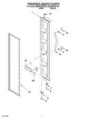 FREEZER DOOR Diagram and Parts List for 8ED0GTKXKT00  Whirlpool Refrigerator