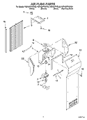 AIR FLOW PARTS Diagram and Parts List for KSRA22FKSS00  KitchenAid Refrigerator