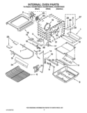 INTERNAL OVEN PARTS Diagram and Parts List for KGSS907SBL03  KitchenAid Range