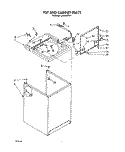 TOP AND CABINET, LIT/OPTIONAL Diagram and Parts List for LA6098XTF1  Whirlpool Washer