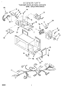 INTERIOR, LITERATURE Diagram and Parts List for MH7115XBQ6  Whirlpool Microwave