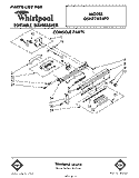 CONSOLE Diagram and Parts List for GSHF7884P0  Whirlpool Dishwasher