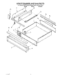 UTILITY DRAWER AND RAIL Diagram and Parts List for KDDT207AAL0  KitchenAid Range