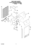AIR FLOW PARTS Diagram and Parts List for KSRG25FVMS00  KitchenAid Refrigerator