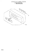 CONTROL PANEL, LITERATURE Diagram and Parts List for KEMS377DBS2  KitchenAid Microwave Oven Combo