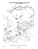 CONTROL PANEL AND SEPARATOR Diagram and Parts List for CS5100XSW0  Whirlpool Dryer
