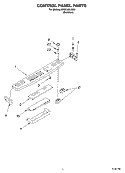 CONTROL PANEL PARTS Diagram and Parts List for KESC308LSS0  KitchenAid Range