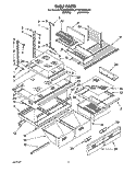 SHELF, LIT/OPTIONAL Diagram and Parts List for KTRC20KBAL00  Whirlpool Refrigerator