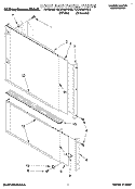DOOR AND PANEL Diagram and Parts List for KUDA230YAL2  KitchenAid Dishwasher