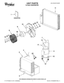 UNIT PARTS Diagram and Parts List for W5WCE065YW0  Whirlpool Air Conditioner
