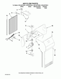 AIR FLOW PARTS Diagram and Parts List for KSCK23FVMS01  KitchenAid Refrigerator