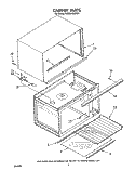 CABINET Diagram and Parts List for KCMS135SBL5  KitchenAid Microwave