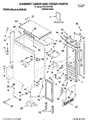 CABINET LINER AND DOOR PARTS Diagram and Parts List for KUIA15NRHS8  KitchenAid Ice Maker