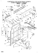 CONTROLS AND REAR PANEL Diagram and Parts List for TAWS680BW0  Estate Washer