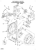 SECTION Diagram and Parts List for KEYE665BWH2  KitchenAid Dryer