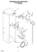 REFRIGERATOR LINER PARTS Diagram and Parts List for KSSP42QKS02  KitchenAid Refrigerator