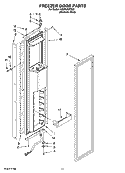 FREEZER DOOR PARTS Diagram and Parts List for KSSP42QTS02  KitchenAid Refrigerator